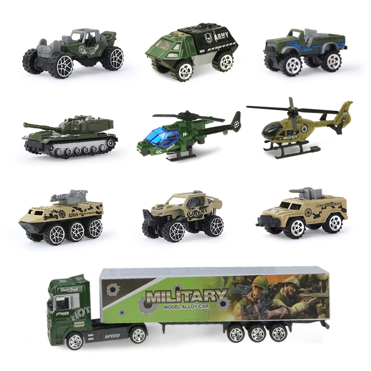 Military toy hot sale car